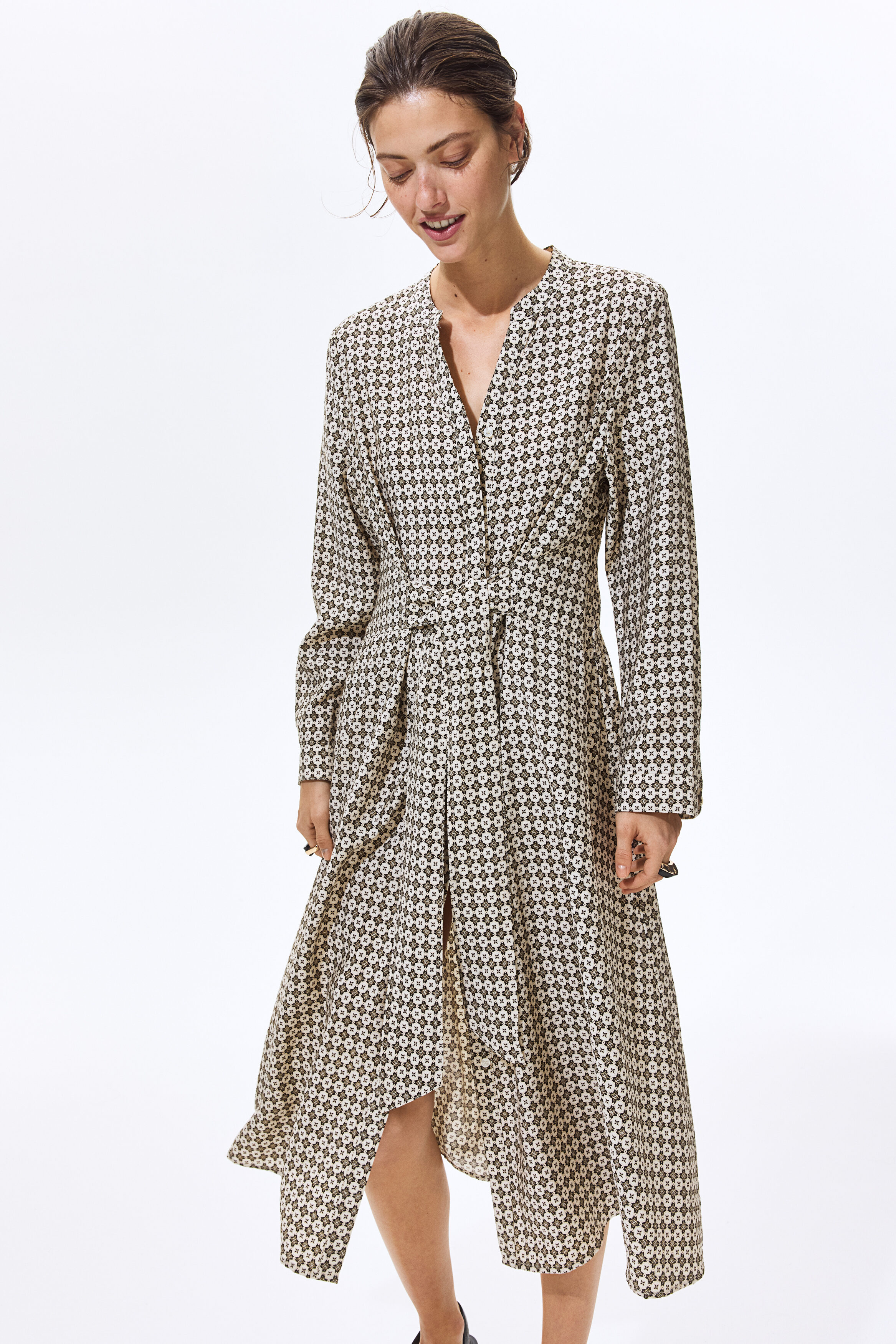 Tie-belt dress