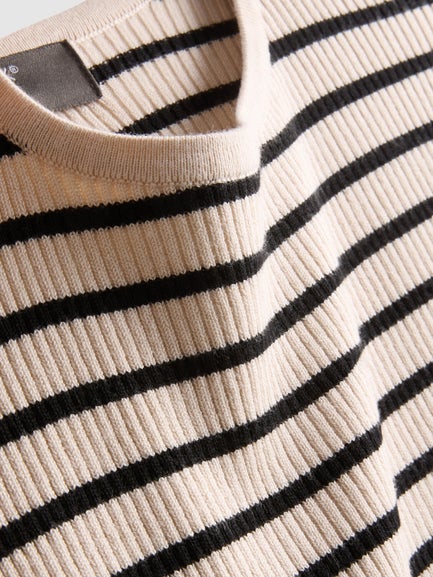 Ribbed Crew Neck Jumper