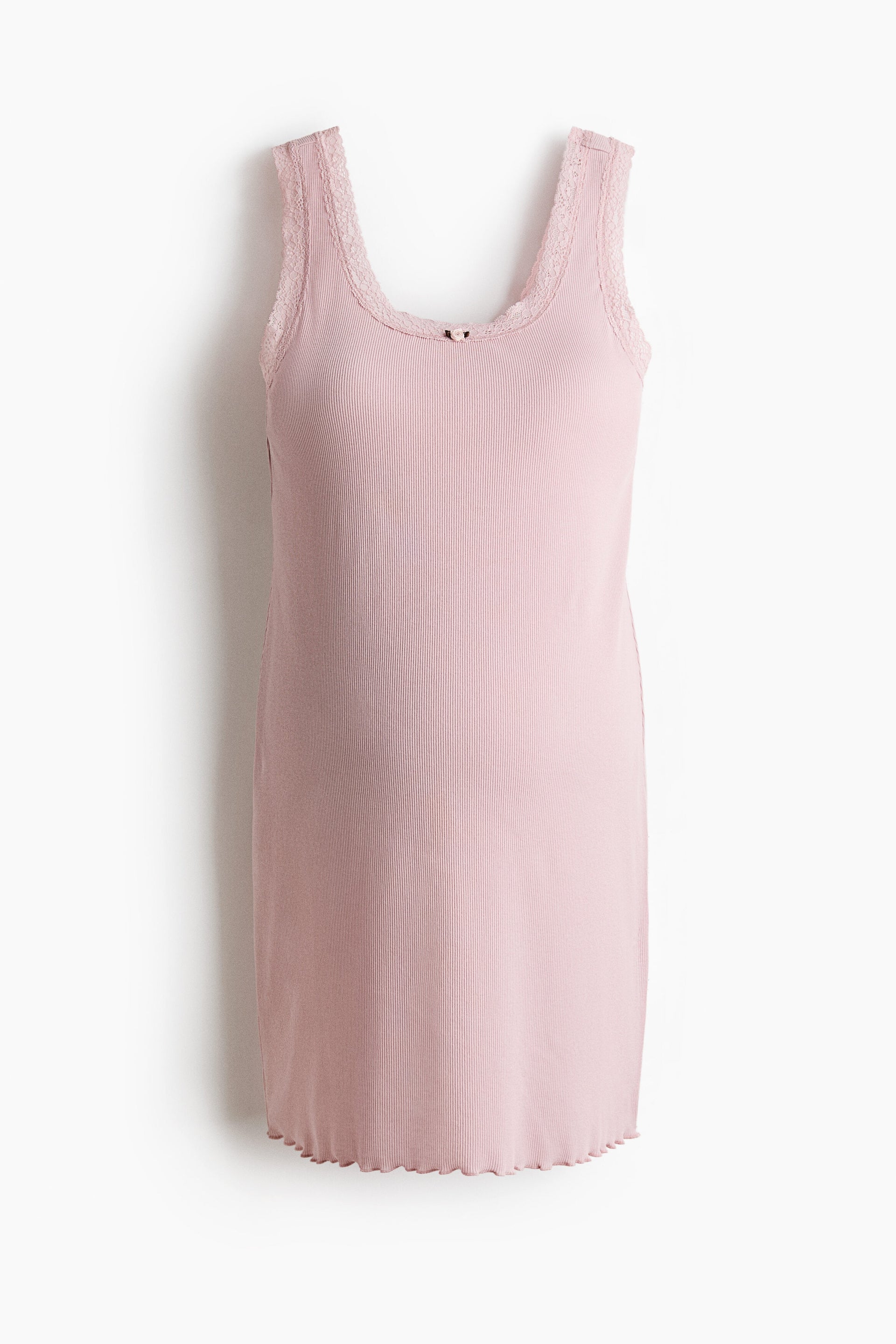 MAMA Ribbed jersey nightdress