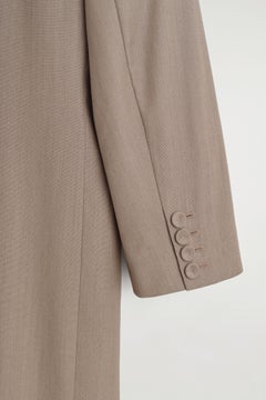 COLLARLESS TAILORED COAT — Mole dusty light 6