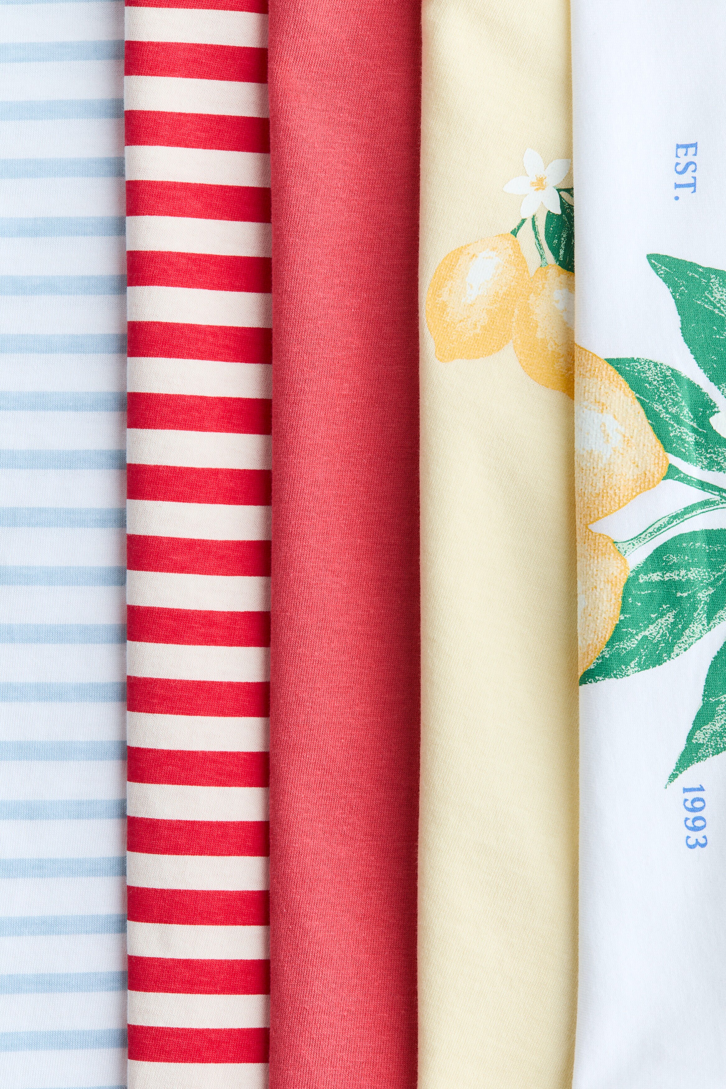 5-pack cotton T-shirts