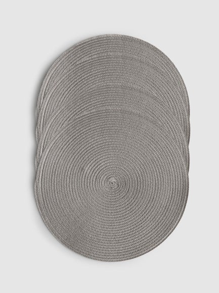 4pk Round Fabric Placemats