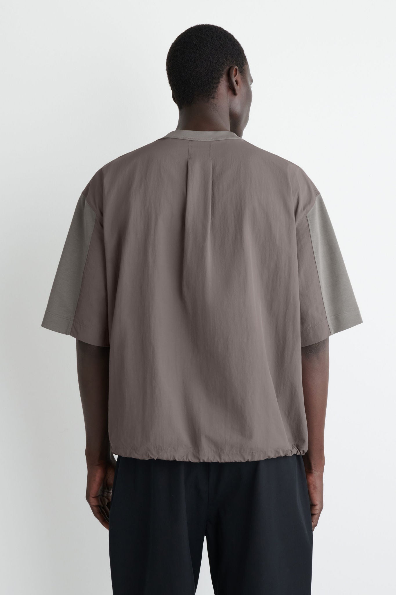 Oversized Panelled Drawstring T-shirt | COS Kuwait