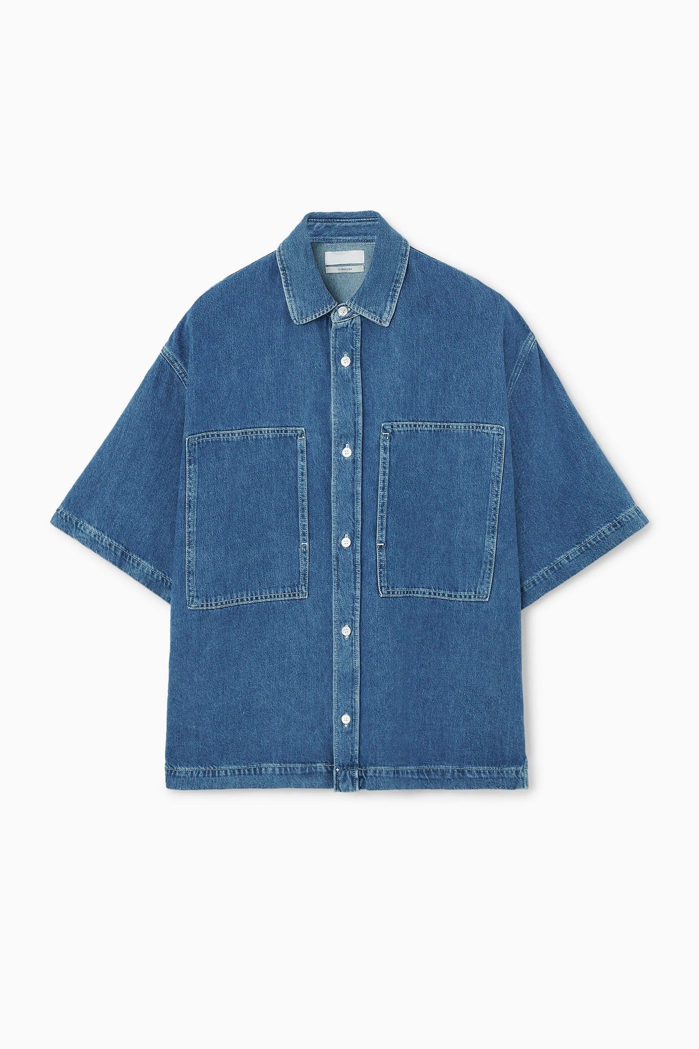 Denim shirt short sleeve best sale