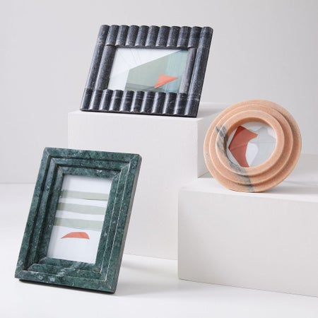 Textured Marble Frames- Multi