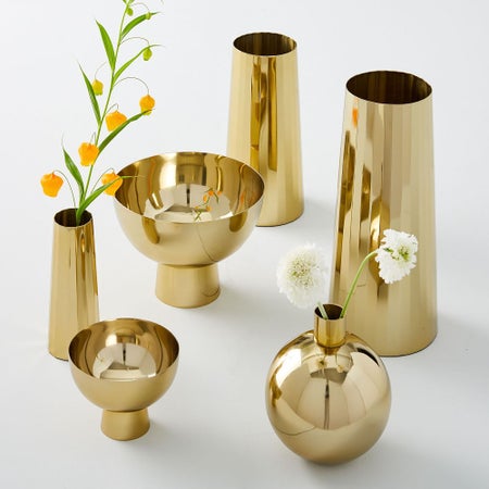 Foundations Metal Vases - Brass