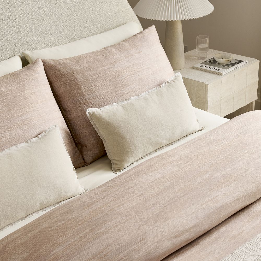 Silky Tencel™ Striated Duvet Cover & Shams | West Elm Kuwait