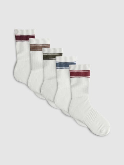 5pk Stripe Sports Socks