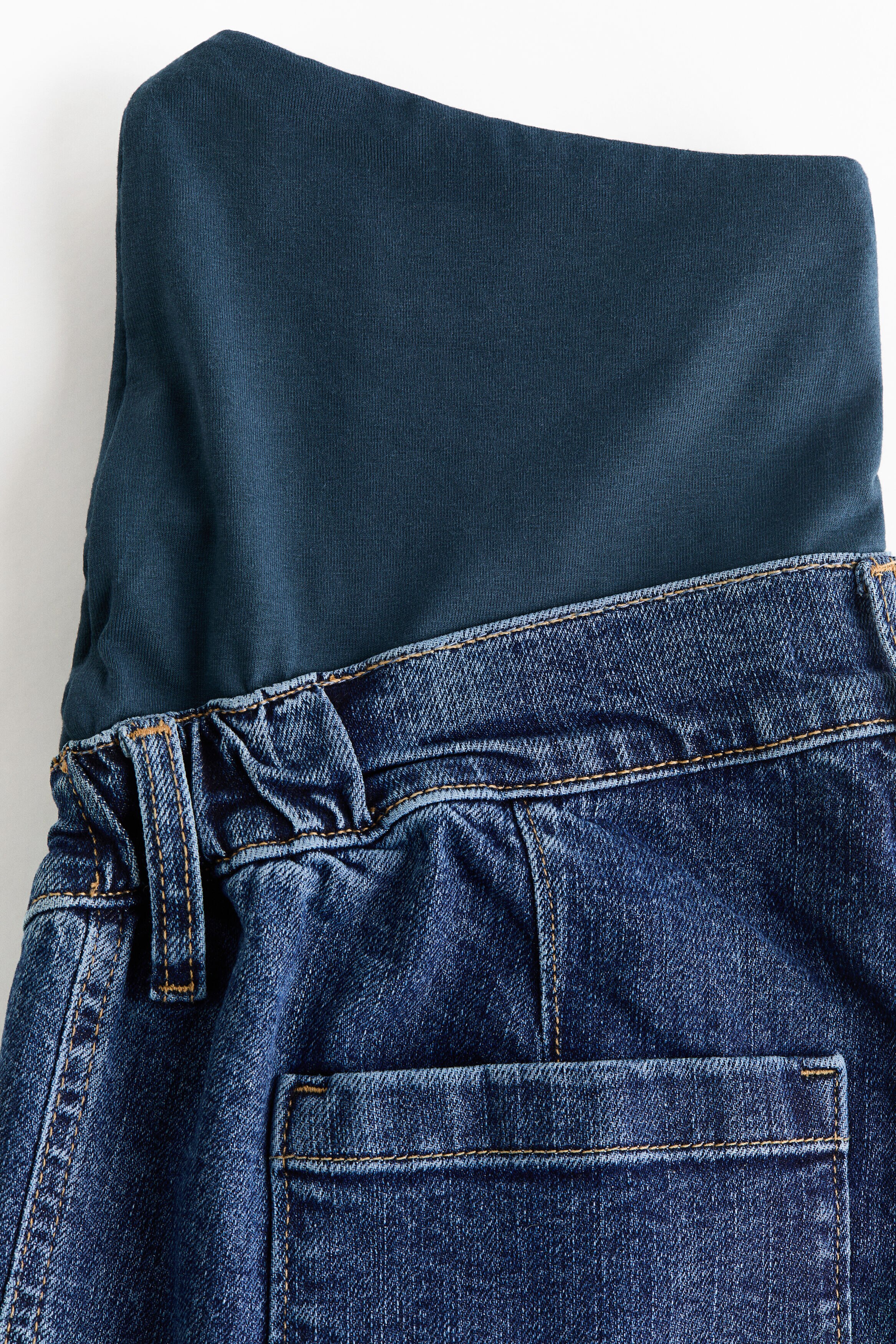 MAMA Wide High Waist Ankle Jeans