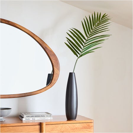 Faux Green Palm Plant Leaf Branch