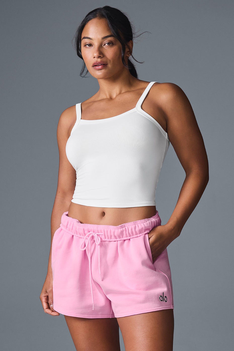 ブラジャー [Alo Yoga] Alosoft Sweet Talker Tank Alosoft Sweet Talker Tank - White | ALO
