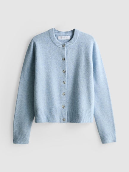 Essential Knitted Crew Neck Cardigan