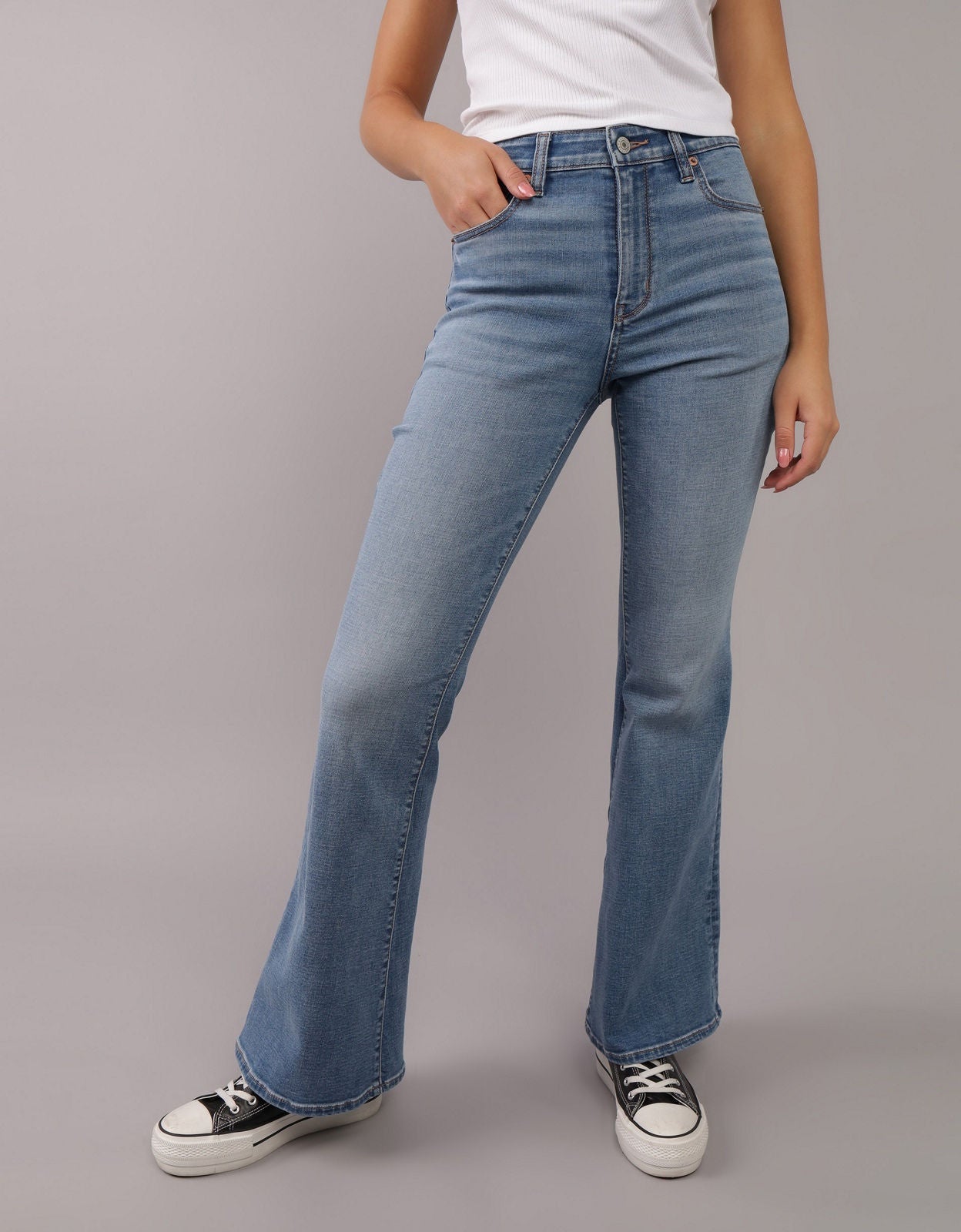 Ae Next Level Super High-waisted Flare Jean | American Eagle