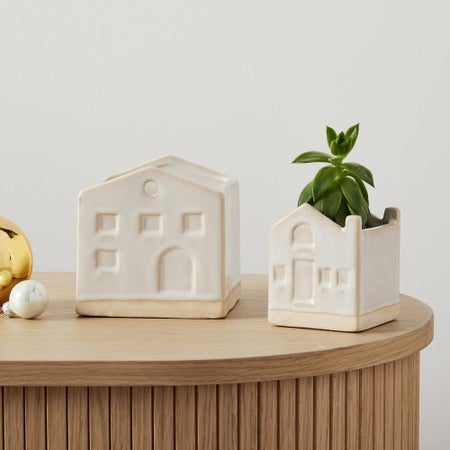 Ceramic Villagescape Planter