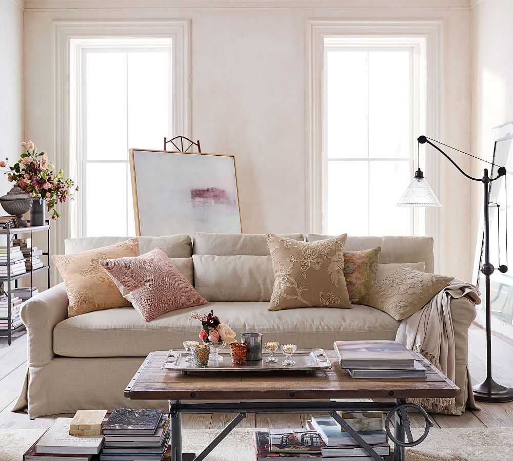 Pottery Barn Arm Pillow Cover Lounge Around Pillow Insert Pottery