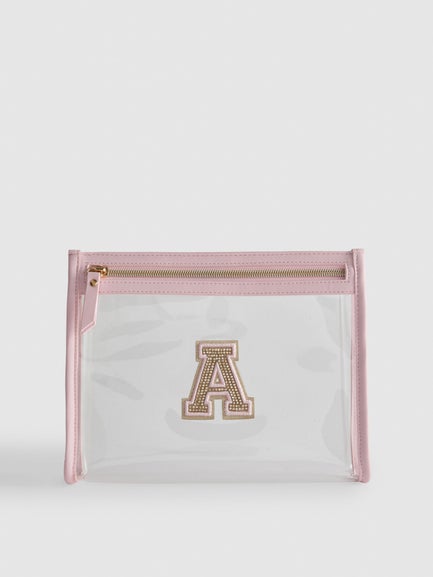 Initial Clear Make Up Bag
