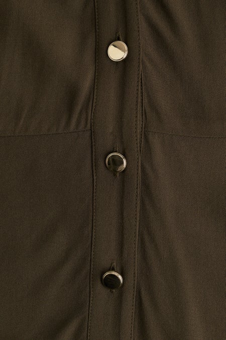 Tie-belt shirt dress