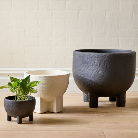 Form Studies Ceramic Footed Planters