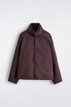 PADDED MOCK-NECK DOWN JACKET — Red dark 6
