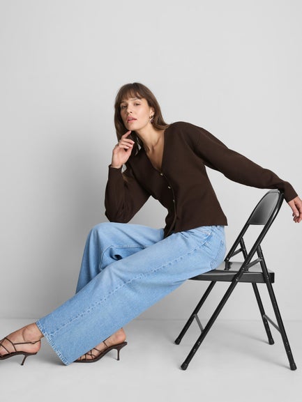 Statement Button Knitted Cardigan