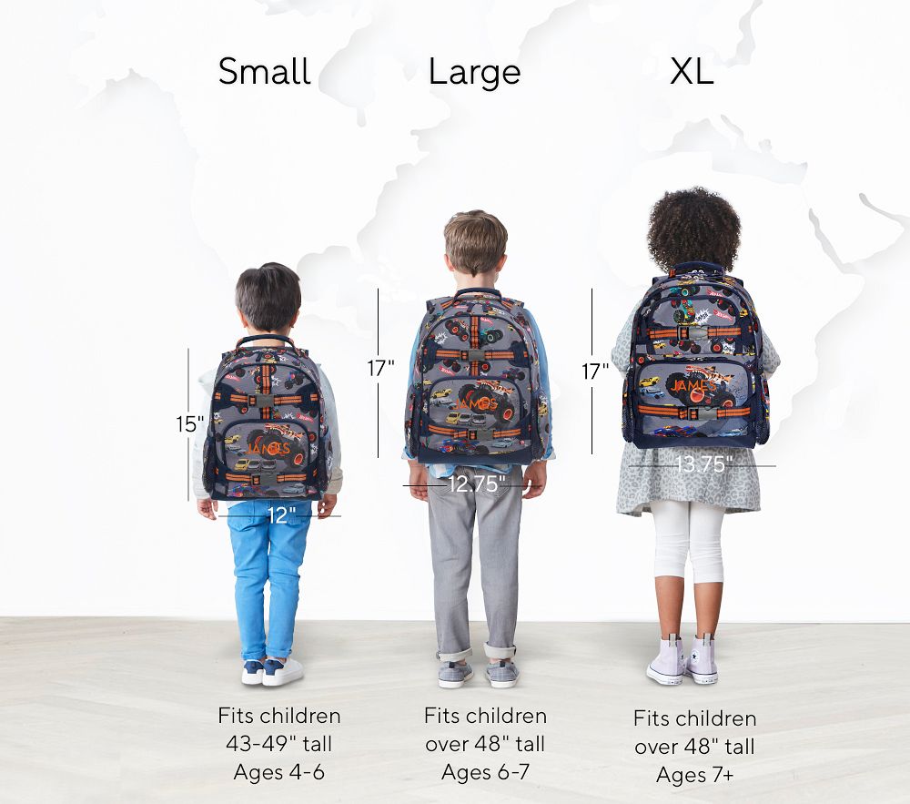 Mackenzie Hot Wheels™ Monster Trucks™ Backpacks Pottery Barn