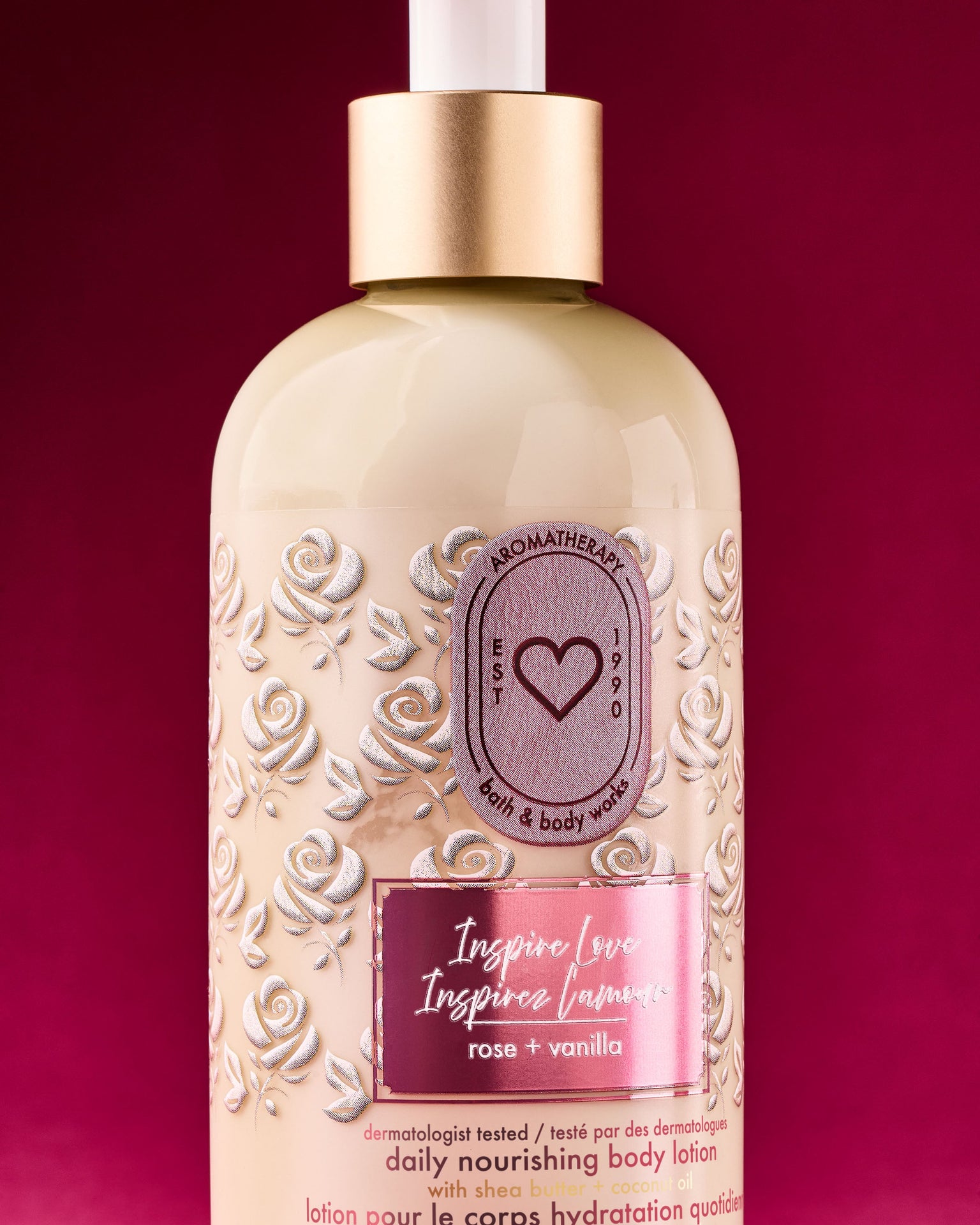 Inspire Love: Rose + Vanilla Moisturizing Body Lotion