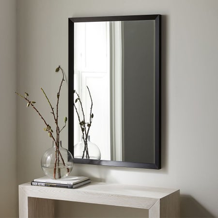 Thick Frame Metal Rectangle Wall Mirror - 24"W x 36"H