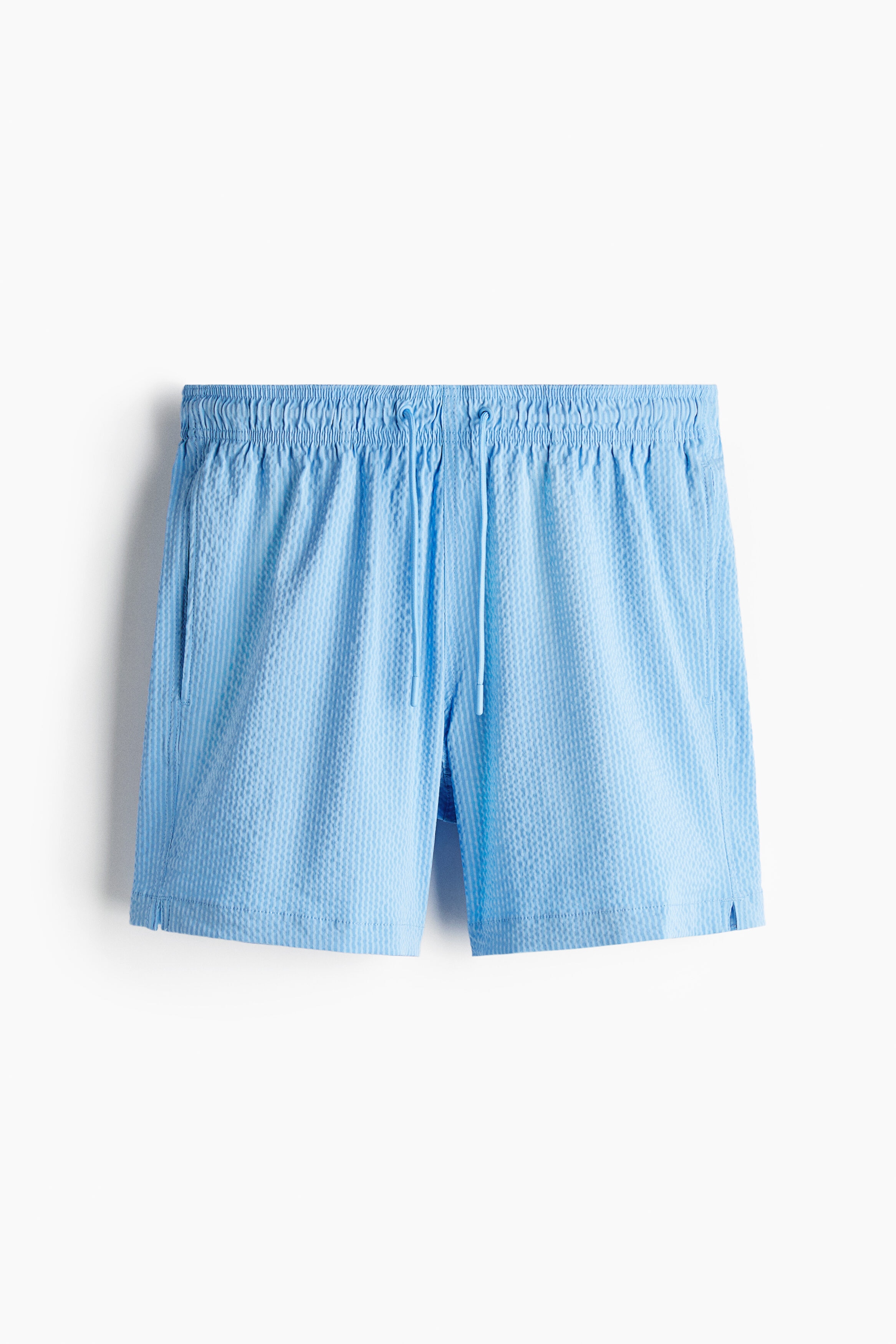 Seersucker swim shorts