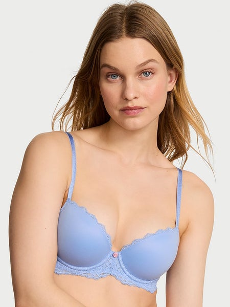 Dream Angels Smooth & Lace Lightly Lined Classic Coverage Demi Bra