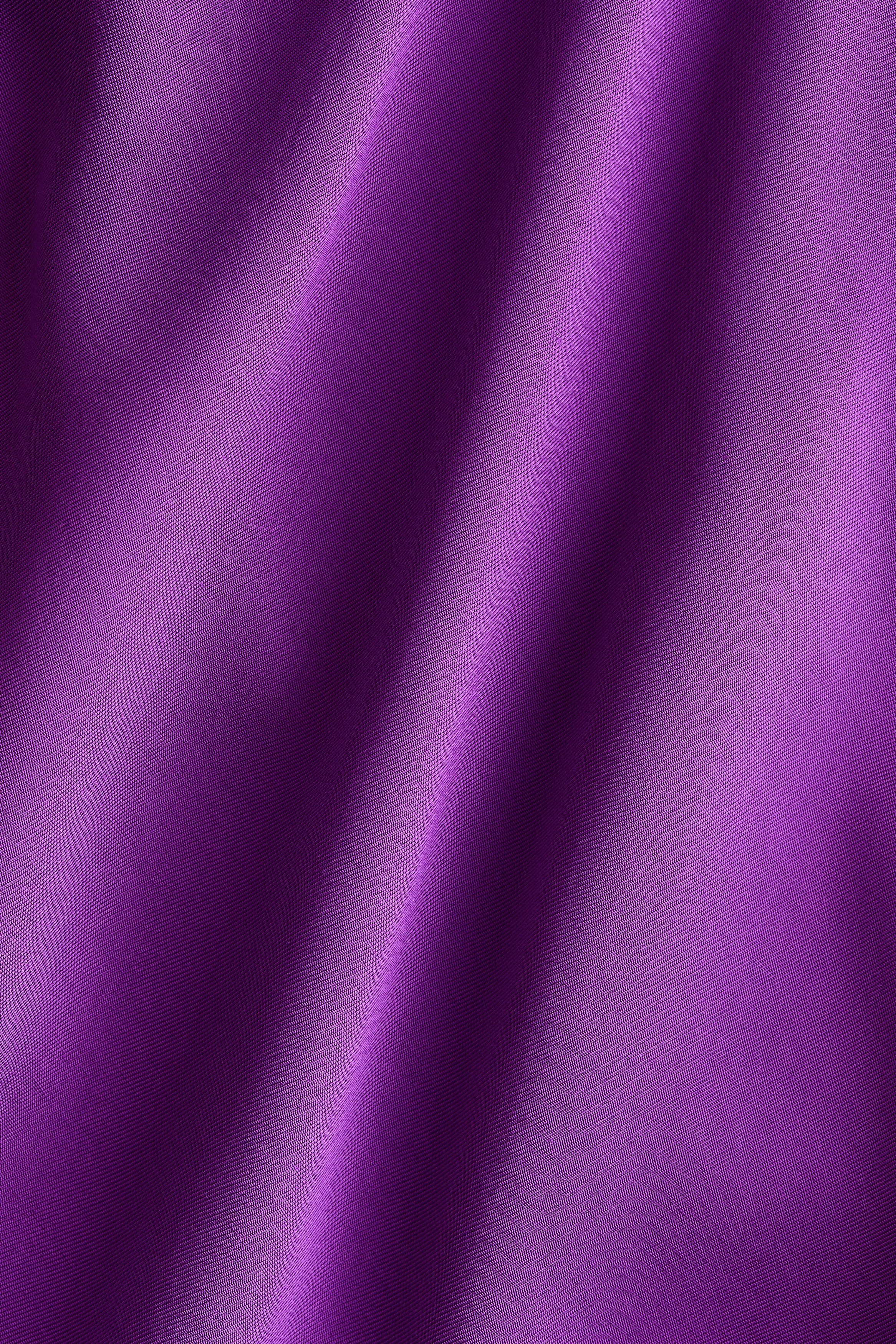 Cowl-neck satin dress