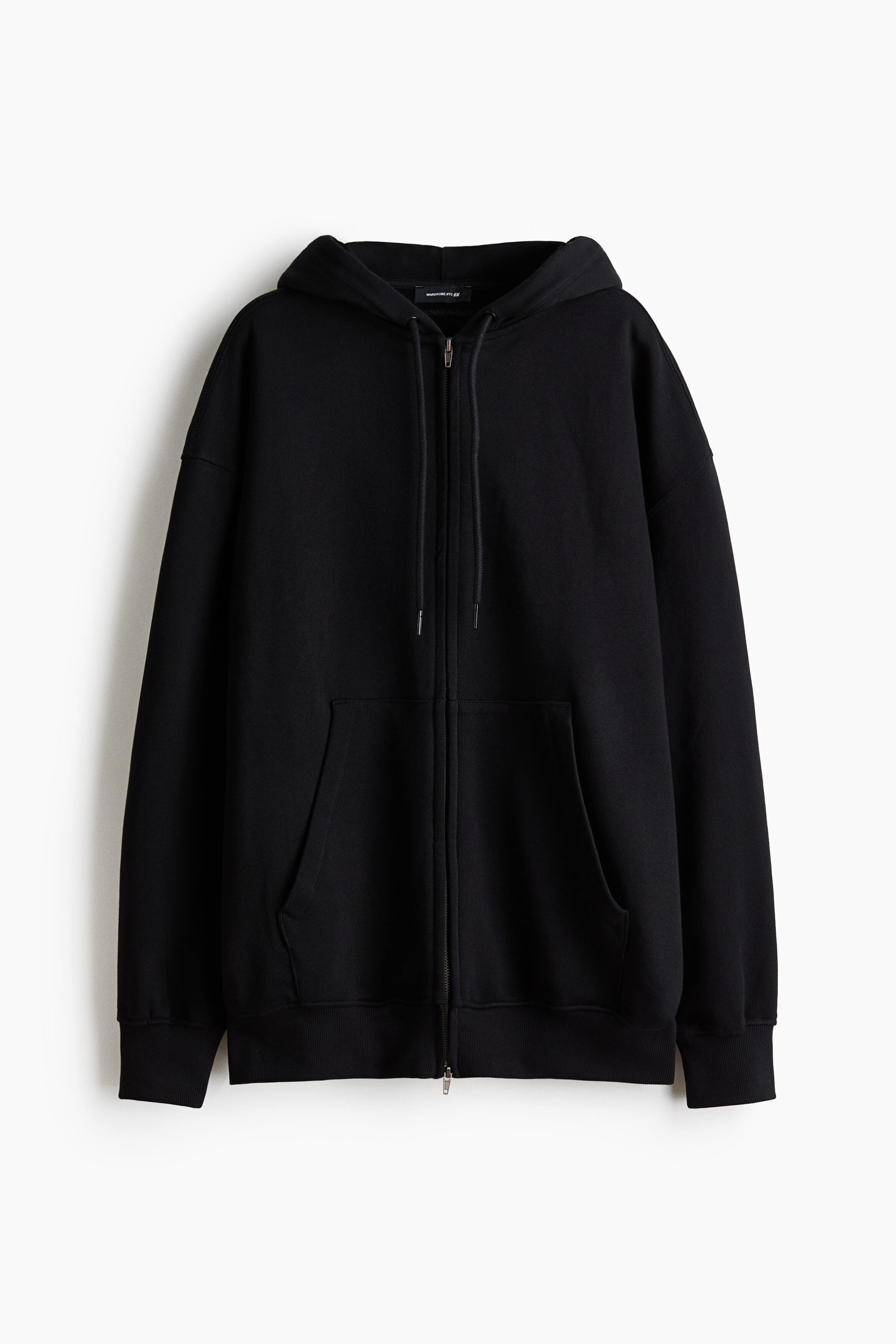 Oversized zip-through hoodie
