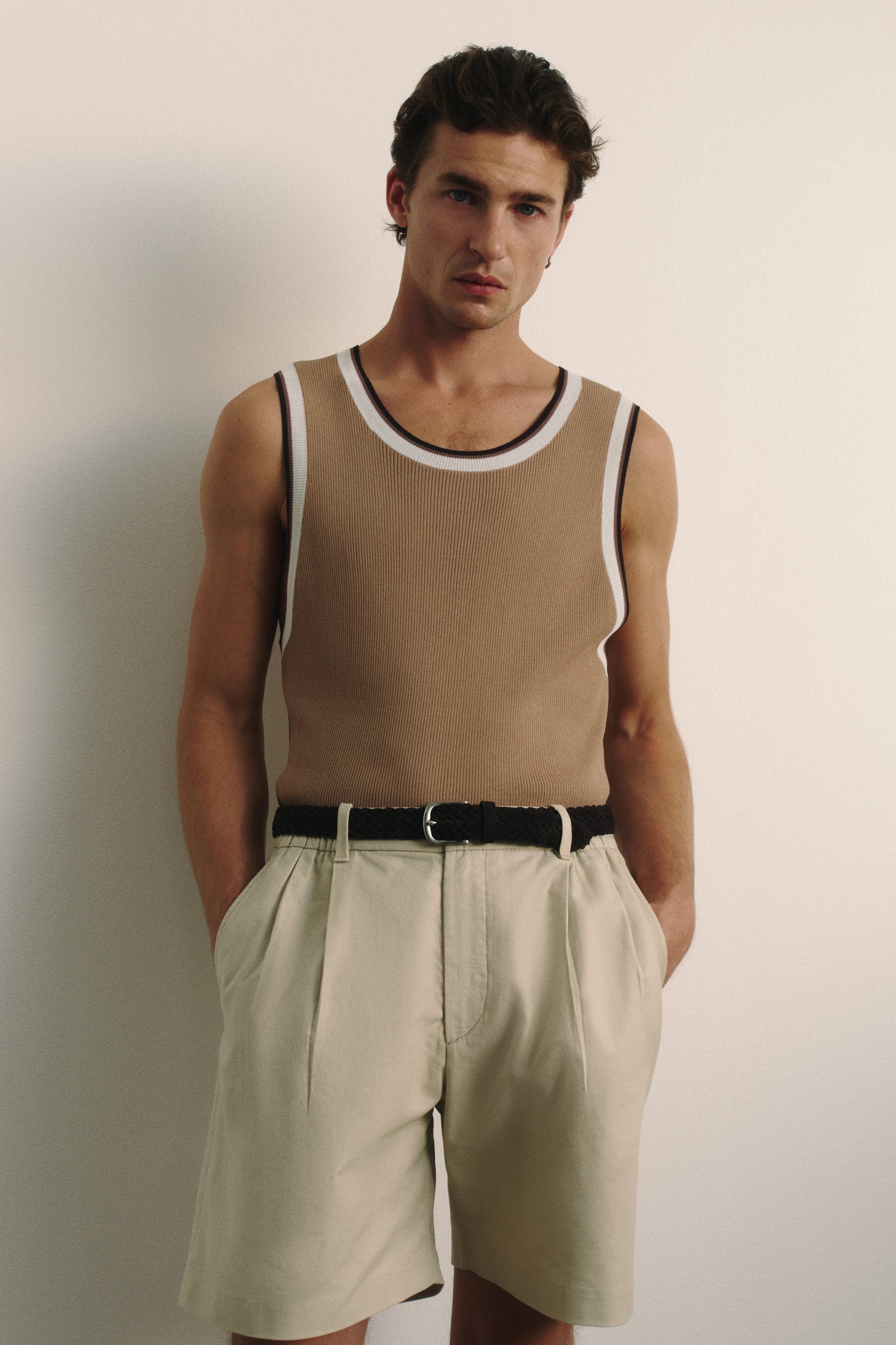 Slim Fit Ribbed vest top