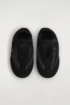 SUEDE-NYLON MARY-JANE TRAINERS — Black dark 8