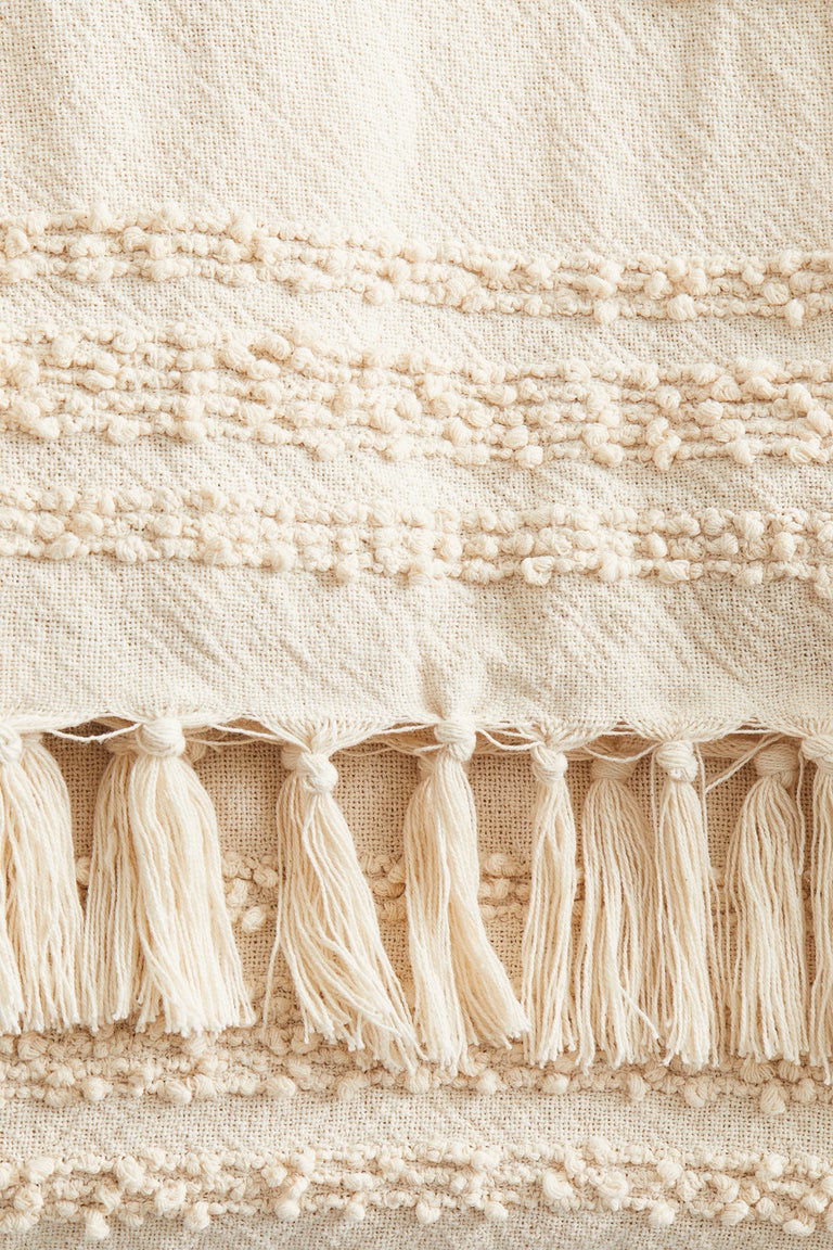 Textured Cotton-Blend Bedspread