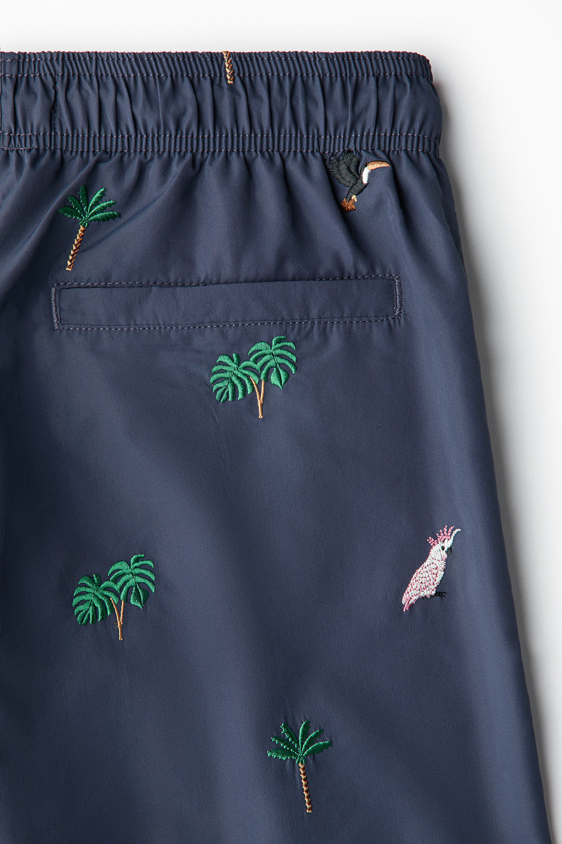 Patterned swim shorts