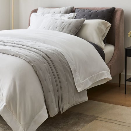 400-Thread-Count Organic Sateen Wide Hem Sheets