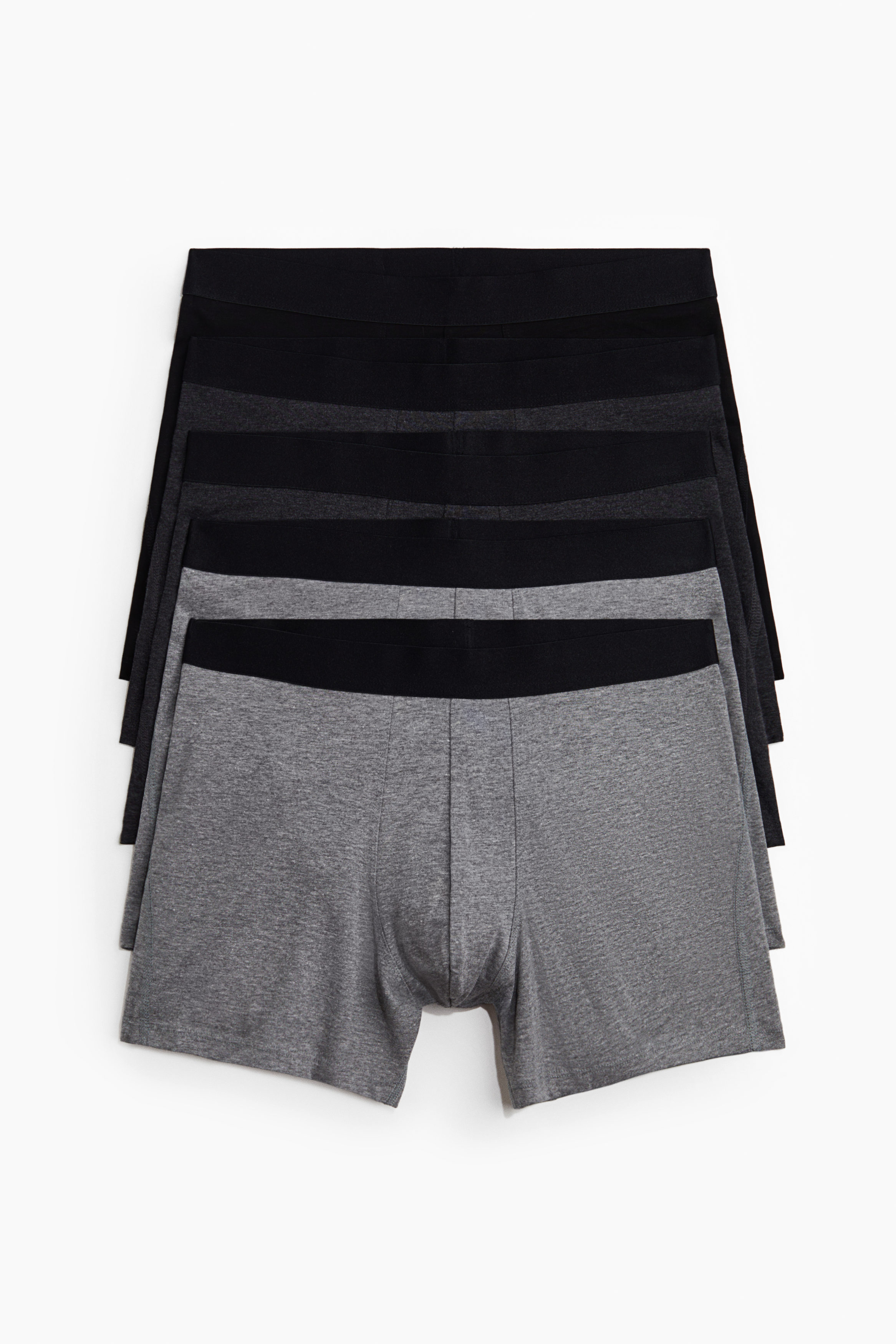 5-pack cotton mid trunks