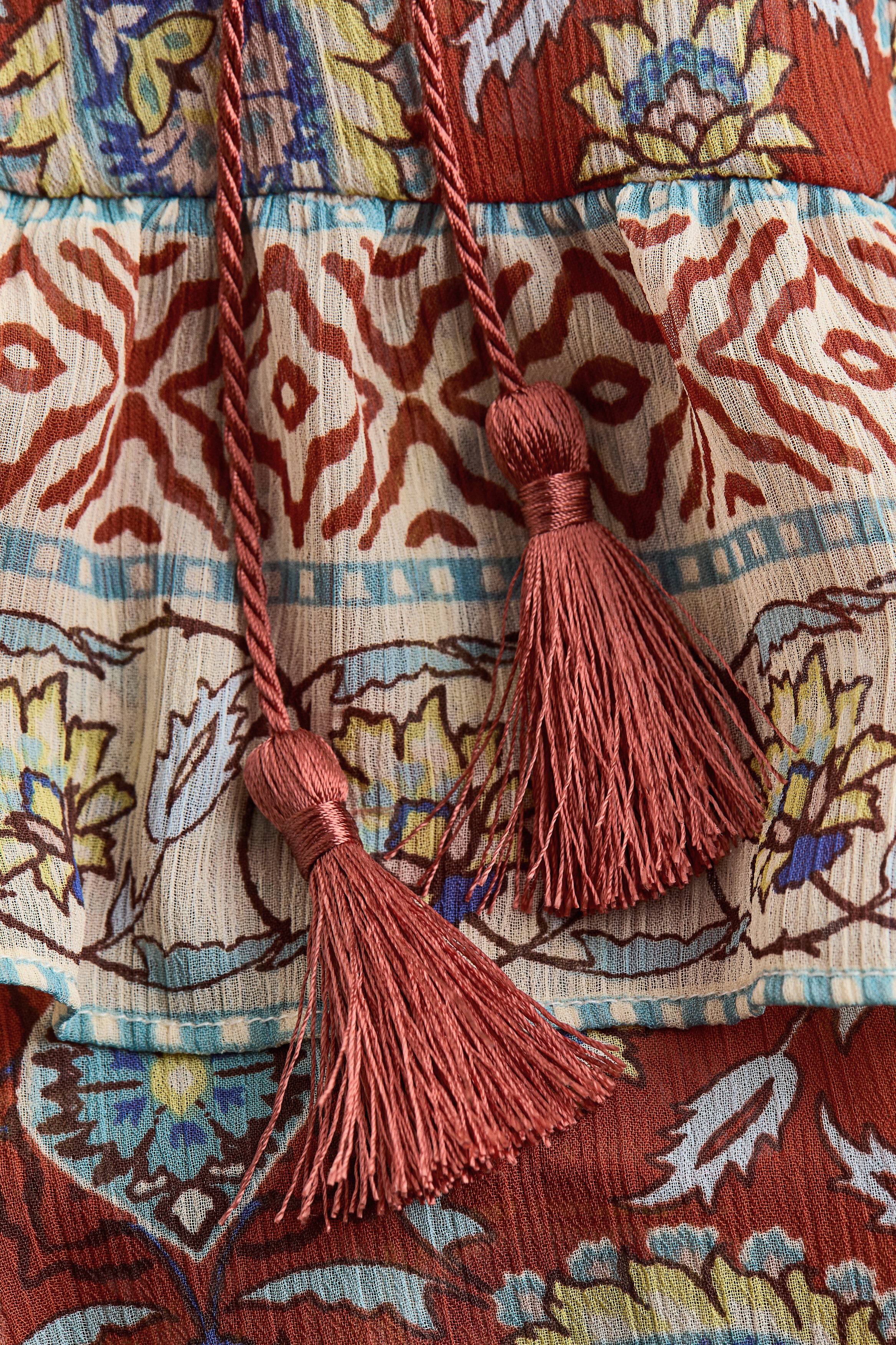 Flounced tunic dress
