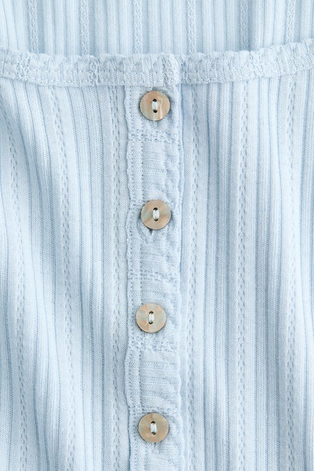 Pointelle-knit top