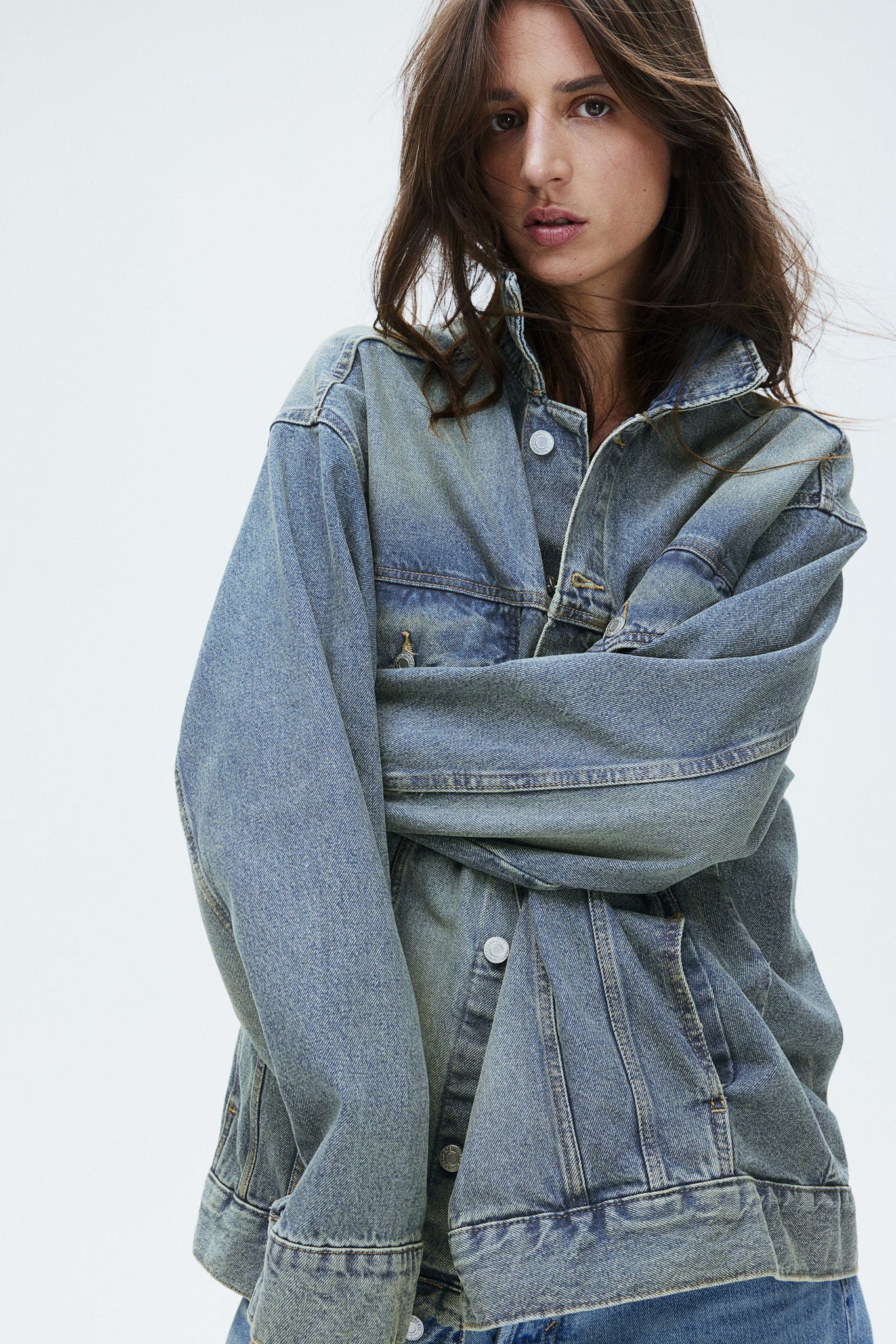 Longline denim jacket h&m hotsell