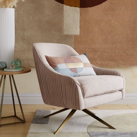 Roar & Rabbit™ Pleated Swivel Chair