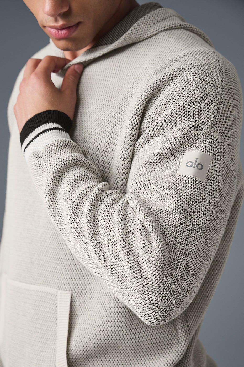 Sports Club Sweater Knit Hoodie | Alo Yoga UAE