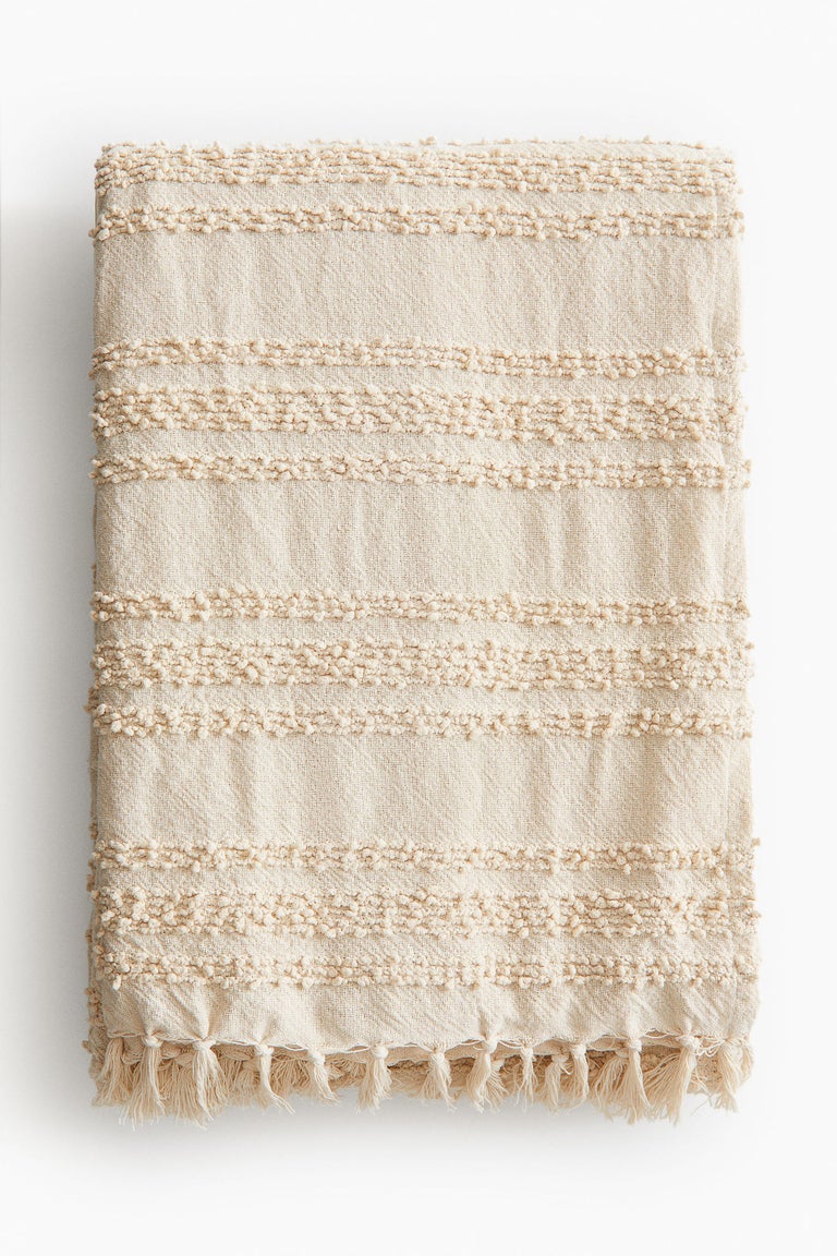 Textured Cotton-Blend Bedspread