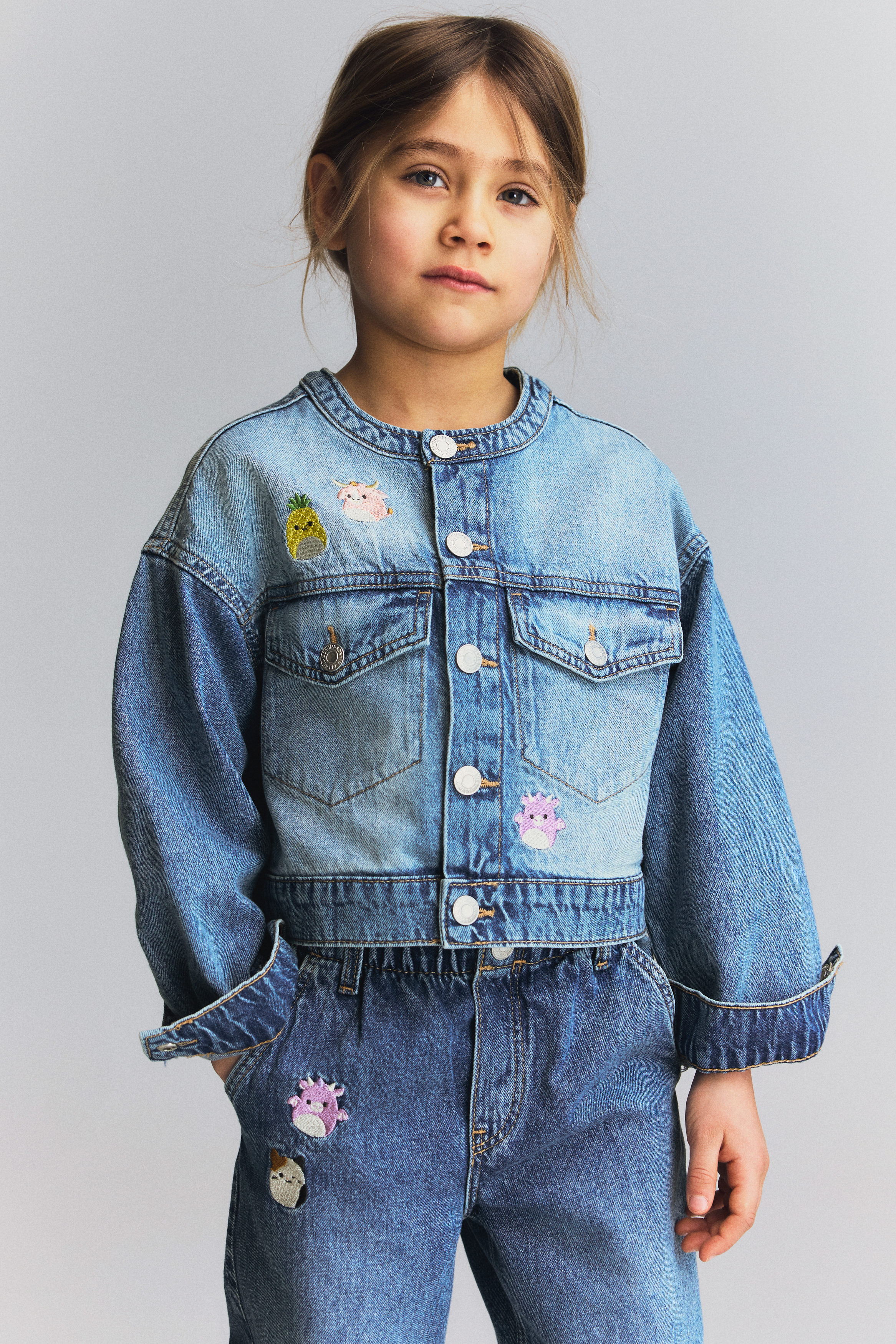 H&M Embroidered-motif denim jacket price in Dubai, UAE Compare