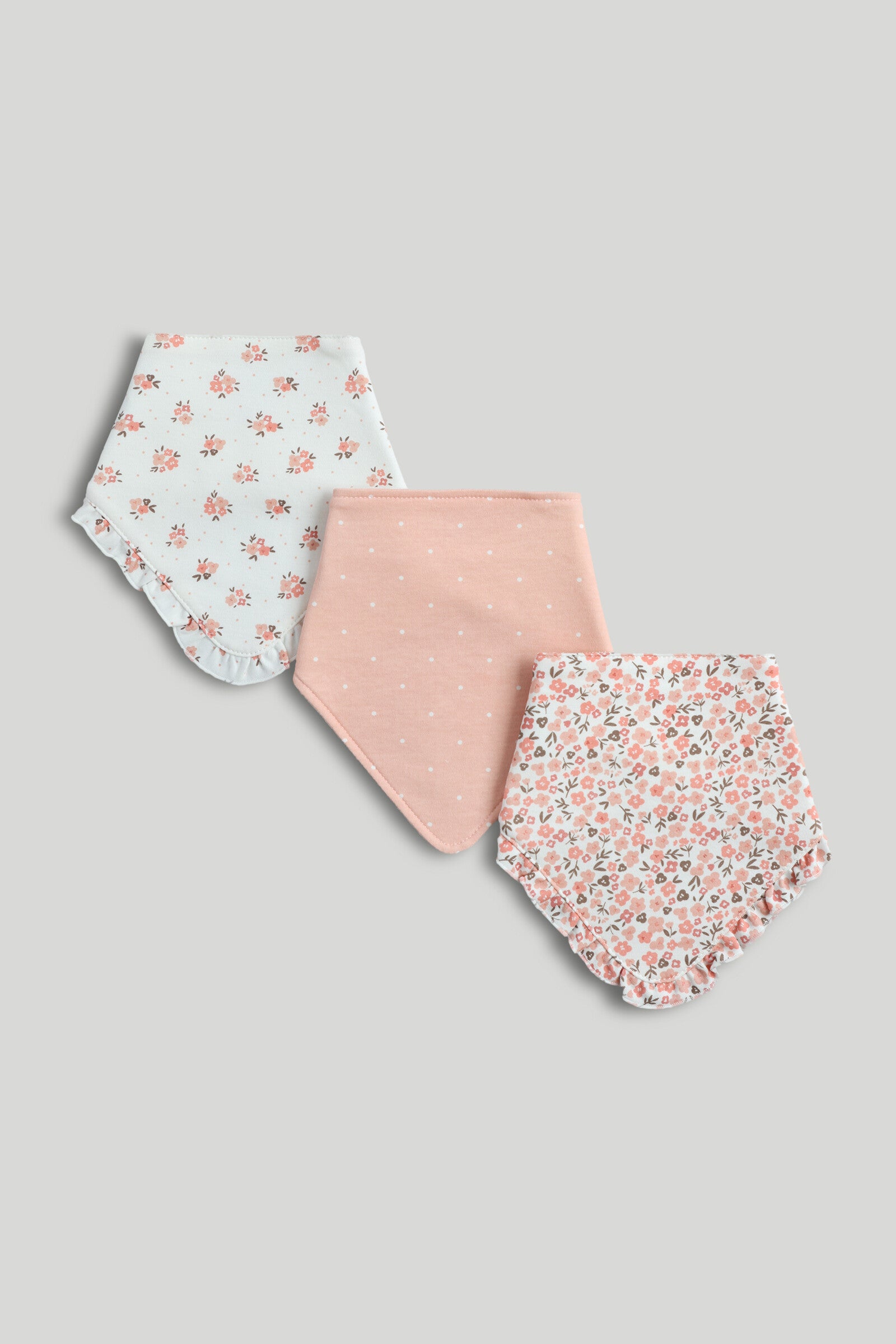 3 Pack Mothercare Floral Dribble Bibs
