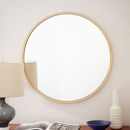 Metal Frame 30" Round Mirror