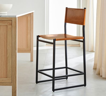 Hardy Leather Bar & Counter Stools