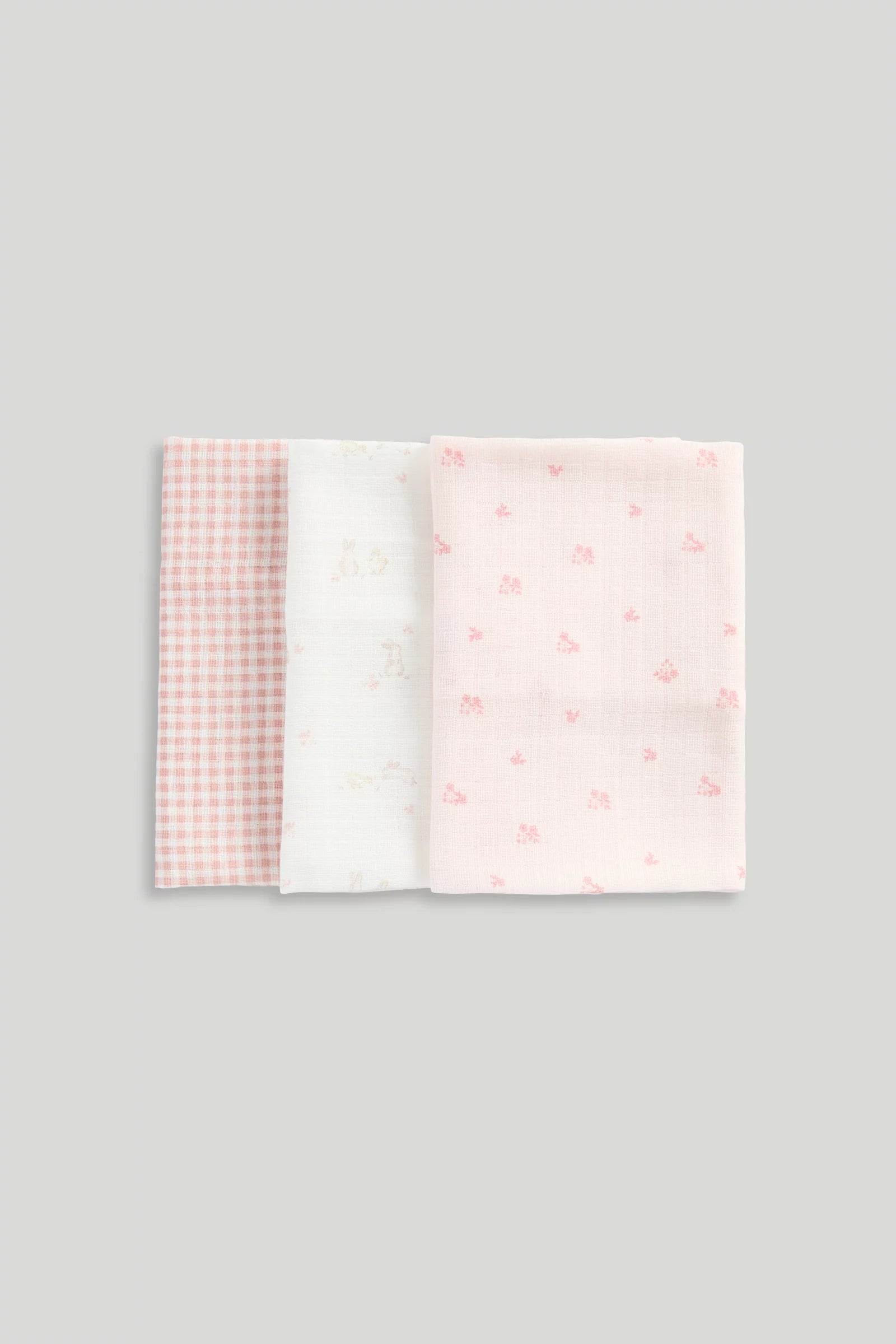 3 Pack Mothercare Muslin Cloths