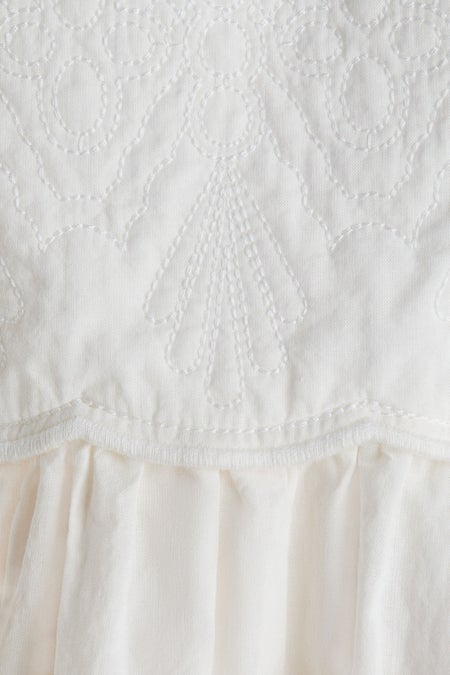 Embroidery-detail dress