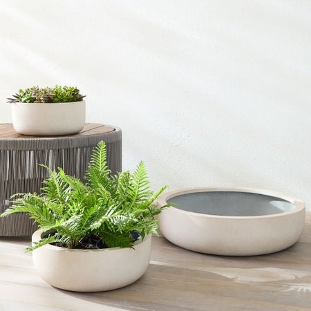 Radius Ficonstone Indoor/Outdoor Succulent Bowls